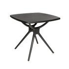 Dura Housewares - Table de bistro carrée Granada - noir-Conception moderne et polyvalente