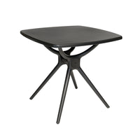 Dura Housewares - Table de bistro carrée Granada - noir-Conception moderne et polyvalente