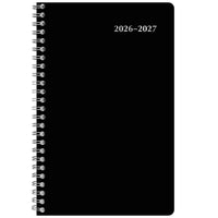 Staples - Agenda scolaire hebdomadaire/mensuel 2026-2027 - 8 1/2 po H x 5 1/2 po l - Noir - bilingue-14 mois : juillet 2026 - août 2027
