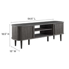 Modway - Contour 55 po Meuble TV, Fusain-Meuble de télévision moderne pour téléviseurs jusqu’à 60 po