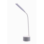 Bostitch - Lampe de bureau à DEL - haut-parleur à connexion Bluetooth - blanc-Port USB intégré pour un chargement pratique de vos appareils électroniques