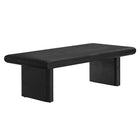 Modway - Relic Béton texturé Table basse - Noir-MDF et bois de manguier