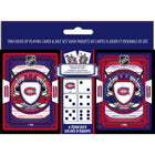 Masterpieces Puzzle Company - L'ensemble de deux jeux de cartes à jouer et dés de Montreal Canadiens-1+ Joueurs