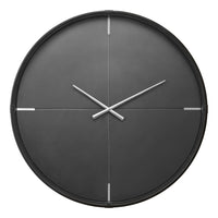 Monarch Specialties - 9035 Surdimensionné Grand Horloge Murale Rond de 30" - Noir-Cette horloge murale ronde noire de30 pouces allie à la perfection esthétique moderne et fonctionnalité pour créer un point focal saisissant dans les décorations d'intérieur