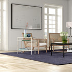 Hudson&Canal - Table d'appoint rectangulaire Sivil 61 cm (24 po) - Nickel satiné-Nettoyer avec un chiffon doux et sec, sans produits chimiques agressifs ni produits de nettoyage abrasifs