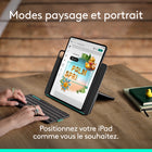 Logitech - Étui-clavier Flip Folio pour iPad 11/13 Pro (M4/M5) Air 13/11 (M2/M3/M4) 5e génération - Graphite-Coupler plusieurs dispositifs : Couplage Bluetooth pour iPhone et bien plus encore ; fonctionnement multitâche sur trois dispositifs avec un clavier ; basculement sur simple pression d'un bouton	