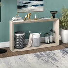 Hudson&Canal - Console Osmond 55" de largeur - Blanc aulne-Finition en blanc aulne aspect bois