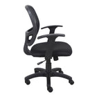 Brassex - Kelvis Chaise de bureau - noire-Mécanisme papillon