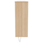 Nexera - Console de rangement 2 portes Slim, Érable doré-Finition en MDF de qualité supérieure laqué, texturé et mélamine résistante aux égratignures, aux taches et à l'eau pour votre usage quotidien