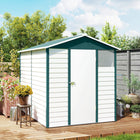 Outsunny - Abri de jardin 9 pi x 6 pi-Porte large pour un accès facile, avec serrure et clés incluses  
