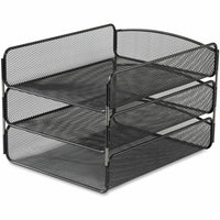 Safco - Plateau à lettres  Onyx - Noir-Le plateau de bureau permet une récupération rapide et facile de vos articles avec une meilleure organisation et un montage réalisable