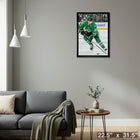 Jason Robertson Dallas Stars - Toile encadree - 22" x 31"-Prêt à accrocher - livré entièrement assemblé