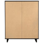 Manhattan Comfort - Granville commode haute moderne 37,8" - noir-17,72 po L x 37,80 po l x 48,98 po H