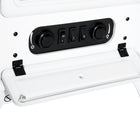 HOMCOM - Foyer électrique portatif sur pied 16 po, 750/1500 W, blanc-La minuterie d'arrêt automatique empêche la surchauffe, ce qui garantit sa durabilité et sa sécurité