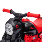 Qaba - Moto électrique pour enfants 3 roues 6V avec phare LED - noir-Adorable moto 6V équipée d’un garde-boue protecteur 