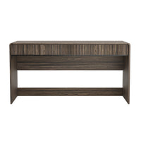 Manhattan Comfort - Bureau d'écriture contemporain Novara 60" à 2 tiroirs - Noyer Jacobean-Finition stratifiée aspect bois : aspect bois chaud et naturel avec une surface durable et facile à nettoyer
