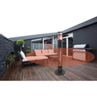 Westinghouse - 1500-Watt Freestanding Infrared Electric Patio Heater-Avec l'indice de résistance aux intempéries IP55 fait qu'il est sûr d'utiliser la chaufferette a l'extérieure ou même en milieu humide ou pluivieux. Pas besoin de la ranger à chaque fois