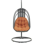 Modway - Whisk Terrasse extérieure Chaise à balançoire sans support - Orange-Cadre robuste en acier revêtu de poudre