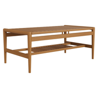 Modway - Hayden 46 pouces Terrasse extérieure Bois de teck Table à manger - Naturel-Table basse extérieure sur patio