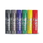 Pencil Grip - Kwik Stix Bâtons de peinture à la tempera solide, couleurs primaires, 6 par paquet, 6 paquets-Pas de tasses, de blouses ou de brosses