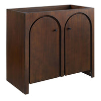 Modway - Appia 36" Armoire de toilette de salle de bain (lavabo non inclus) - Noyer-Charnières à fermeture douce