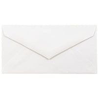 JAM Paper - Enveloppes d'invitation Monarch Strathmore avec rabat européen - 3,875 po x 7,5 po - vélin blanc brillant - paquet de 50 (195201I)-Vélin blanc brillant