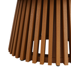 Modway - Lane Rond de 39 pouces Terrasse extérieure Bois de teck Table à manger - Naturel-7
