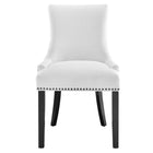 Modway - Marquis Tissu Chaise à manger - Blanc-Assemblée requise