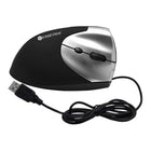 IntekView - Souris verticale avec fil, Droitiere-Forme spécialement étudiée pour la position des doigts. 