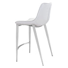 Zuo - Magnus Tabouret de comptoir - Blanc/Silver - Ensemble de 2-6