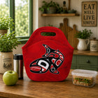 Oscardo - Sac-repas Salmon de Jamie Sterritt-Sac-repas isotherme sécuritaire pour les aliments - Aide à conserver les aliments et les boissons au frais ou au chaud pendant jusqu’à 4 heures. Fabriqué à partir de matériaux sans PVC, sans BPA et sans latex pour une utilisation quotidienne sécuritaire