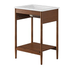 Modway - Zaire 24" Vanette de salle de bain - Blanc noyer-Placage de grains de bois