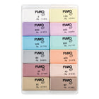 Staedtler couleurs pastel assorties FIMO, paquet de 12-Ensemble de 12 demi-blocs de couleurs pastel emballés individuellement