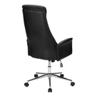 Monarch Specialties - 7344 Chaise de Bureau Ergonomique Aspect Cuir - Noir-Profitez d'une installation facile et sans tracas grâce à des instructions claires et à tout le matériel nécessaire inclus
