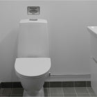 Cosco - Panneau Veuillez ne pas jeter dans les toilettes finition métal brossé 6 po x 4 po usage intérieur, texte français-Conçu pour un usage intérieur, le format de 6 po x 4 po est idéal pour être placé près des toilettes ou sur les murs et portes des salles de repos