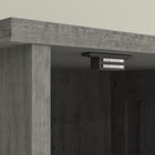 HOMCOM - Armoire de rangement de salle de bain étroite 67 po, gris foncé vieilli-La surface en MDF peint assure un nettoyage facile 