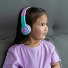 Jlab - Casque d’écoute filaire pliable JBuddies Gen 2 - Rose/Turquoise-Connecteur 3,5 mm.