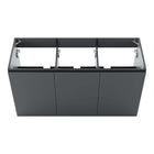 Modway - Bryn Fixation murale de 48" Vanité de salle de bain (lavabo non inclus) - Gris-9