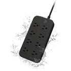 BlueDiamond - WeatherGuard protecteur de surtension de 10 pieds avec 8 prises, noir-Interrupteur d’alimentation: Pour une utilisation sécuritaire et une gestion efficace de l’énergie
