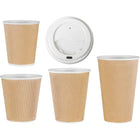 Genuine Joe - Couvercles pour gobelets, blanc, paquet de 50-Polystyrène