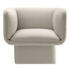 Modway - Tate Performance Velvet Chaise d’accent - Amande-Assemblée requise