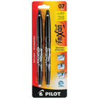 Pilot − Stylo à bille à encre gel effaçable FriXion − 0,7 mm − noir − paquet de 2-Pointe de 0,7 mm