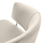 Modway - Nella Rembourré Performance Velvet Chaise à manger Ensemble de 2 - Argent d’amande-10