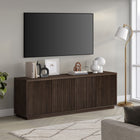 Hudson&Canal - Meuble TV Hanson pour téléviseurs jusqu'à 75 pouces - Alder Brown-Caractéristiques assemblage facile