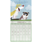 DateWorks - 2026 Mini Calendrier Mural 16 Mois - 7 po x 7 po - Chat Grincheux - Anglais -Divertissement