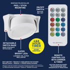 Bell+Howell - Barre lumineuse LED sous armoire à piles avec télécommande - 2,95 po - Paquet de 3-Brille plus lumineux et dure plus longtemps : Les lumières sans fil sous l'armoire ont un diamètre de 3 pouces, elles apportent une zone électroluminescente plus grande et plus lumineuse, également la plus grande zone tactile est également facile et confortable à atteindre à la main. Grâce à l'efficacité énergétique de la lumière LED de haute qualité, trois batteries AA rend l'éclairage d'armoire LED alimenté pa