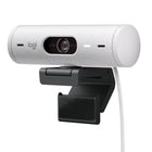 Logitech - Brio 500 Webcam HD avec Expo Auto, Cadrage Auto- Off-white-Qualite d'image avancee : La resolution de la webcam 1080p Full HD offre une qualite d'image incroyable pour que tous les participants puissent vous voir clairement pendant les reunions