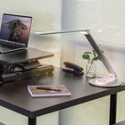 Mount-It! - Lampe de bureau LED avec recharge sans fil - Argent/blanc-Poids du produit : 2,65 lb