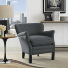 Modway - Key Tissu rembourré Fauteuil - Gris-Amorti en mousse dense