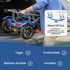 Journey - So Lite Scooter électrique pliant - bleu-Supporte jusqu’à 275 lb pour un usage quotidien fiable